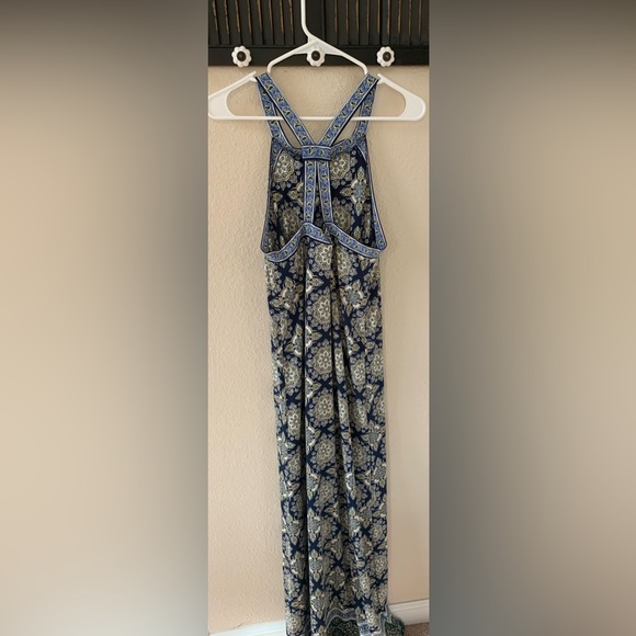 Max Studio Blue Patterned Maxi Dress. Size S. EUC. - Picture 4 of 8
